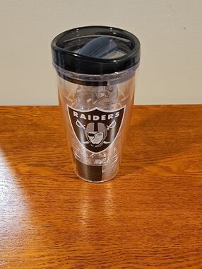 Riders by Lee Black Clear Logo Travel Tumbler with Sliding Lid